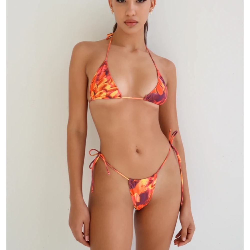 Emitha Micro String Top in Tangerine NWT